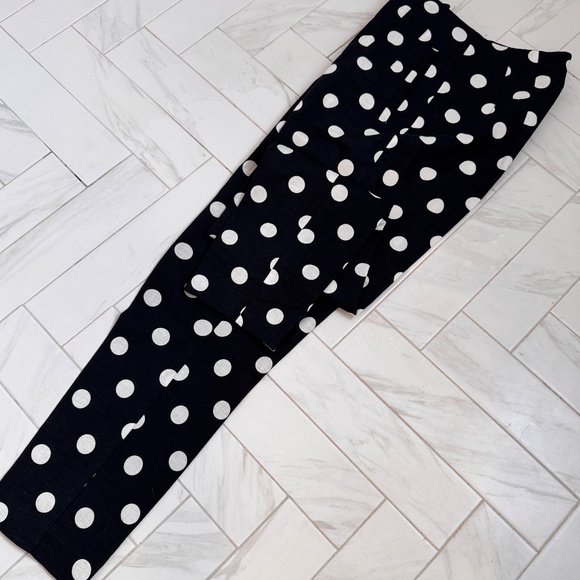 ZARA Linen Polka Dot Pants - Picture 4 of 5